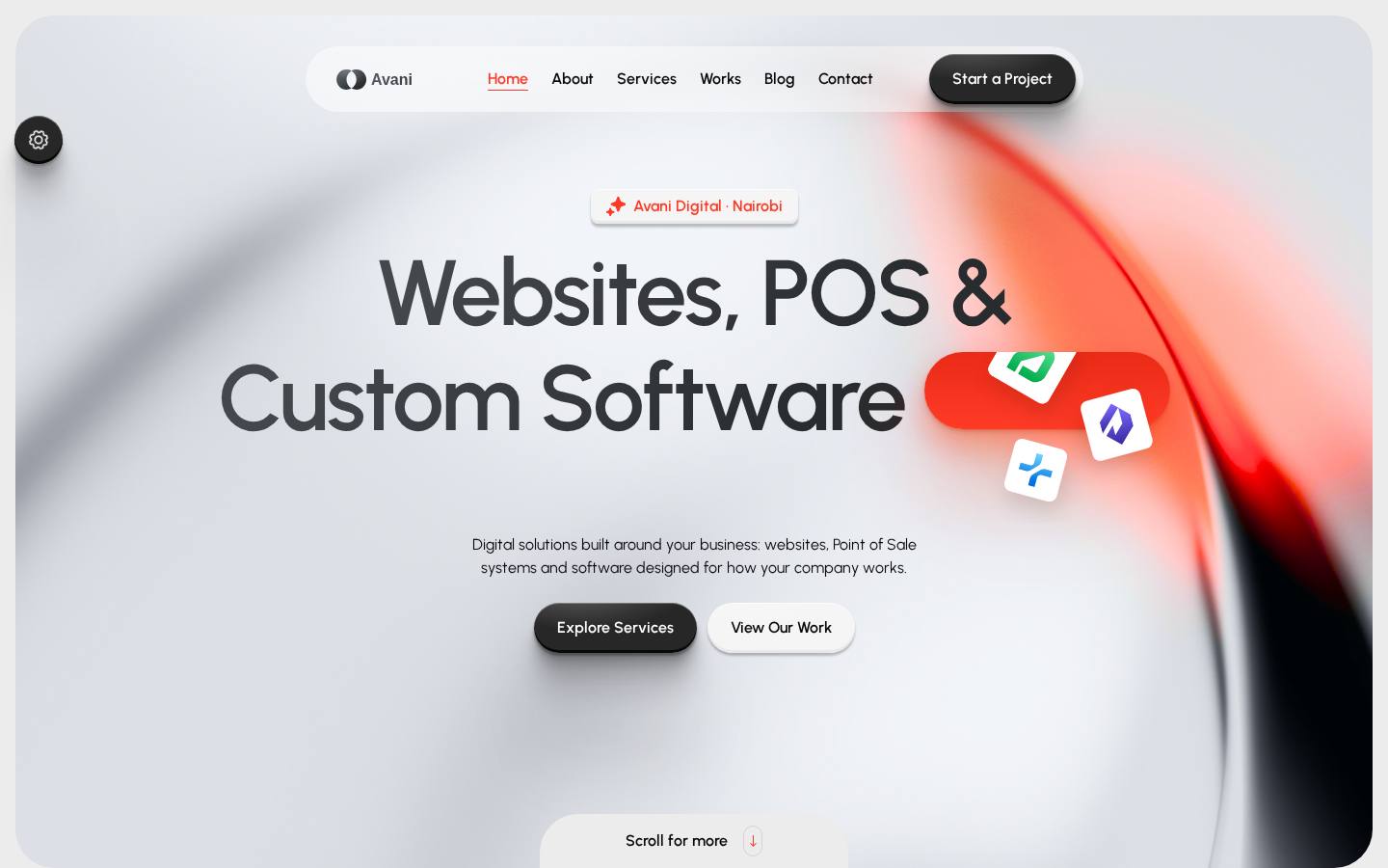 Avani Digital website (avani.co.ke) designed and developed by Avani Digital