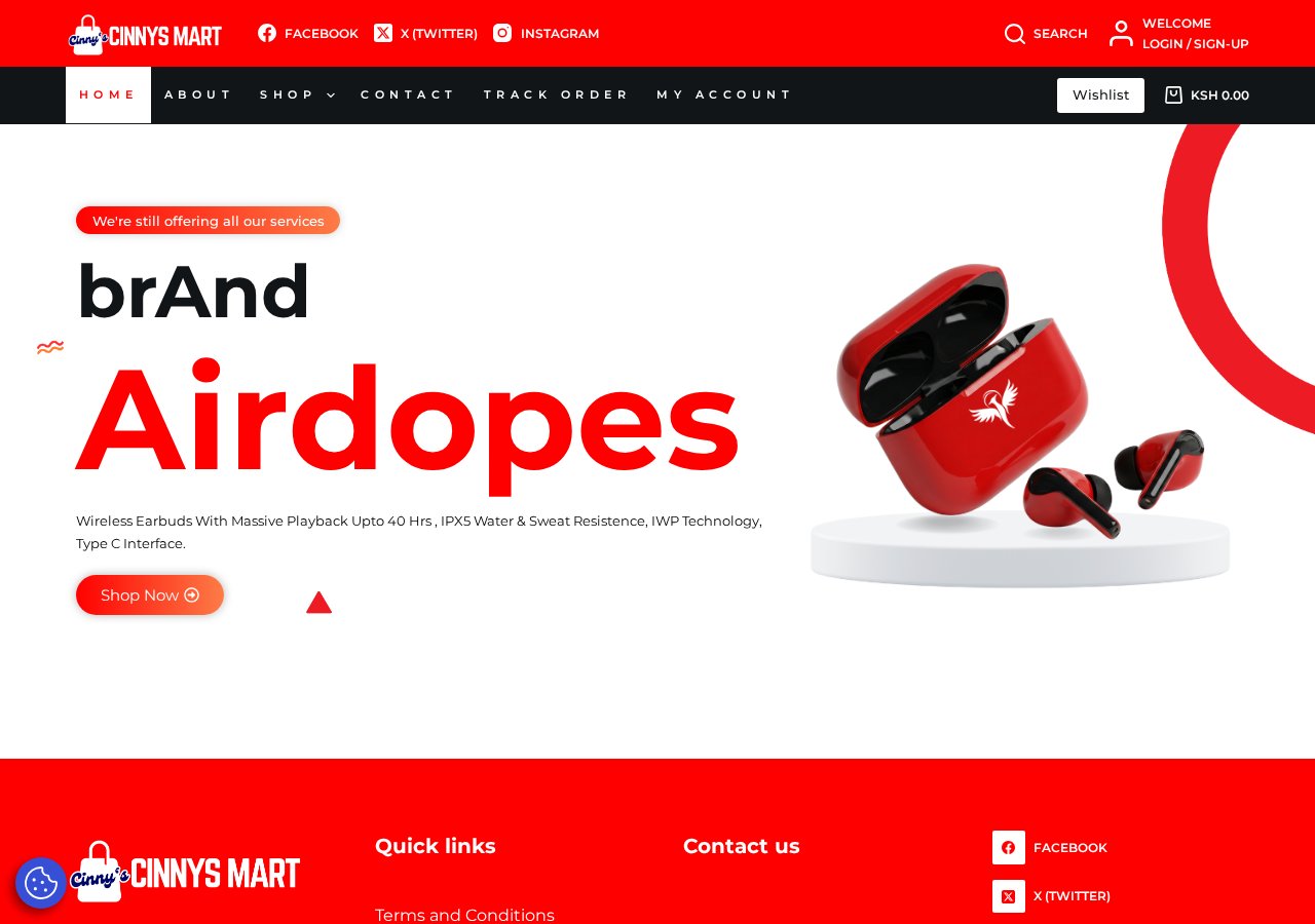 Ginnys Mart online store (avanistore.avani.co.ke) designed and developed by Avani Digital