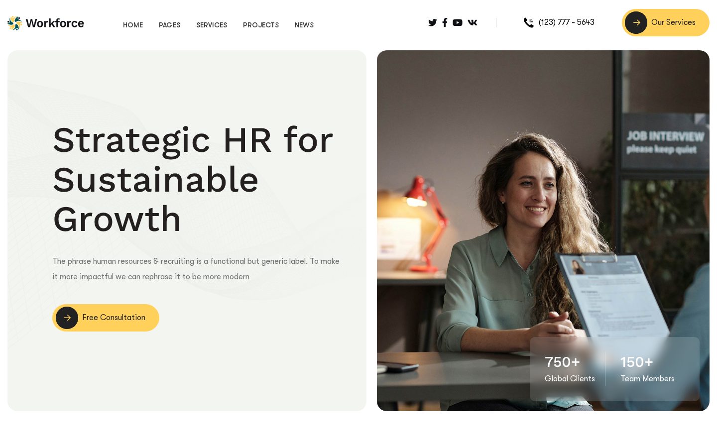 Workforce HR website (hr.avani.co.ke) designed and developed by Avani Digital